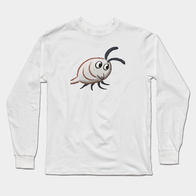 Cute Flea Drawing Long Sleeve T-Shirt by Play Zoo